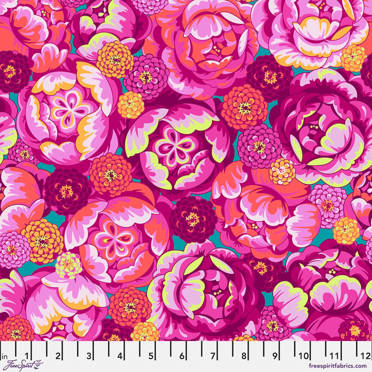Patchwork Baumwolle - Stacy Peterson -  Belle Epoque - Bourgeois Bloom - Magenta